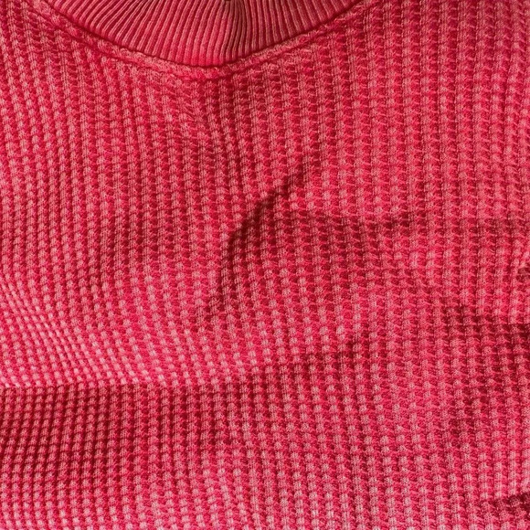 Free People FP One Cropped Interlaken Top in Red - Picture 9 of 9